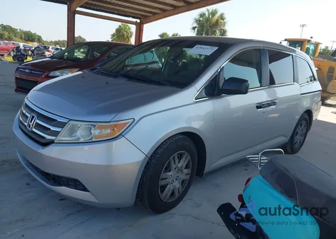 2011 Honda Odyssey Lx z USA, uszkodzony, nr VIN 5FNRL5H21B039266